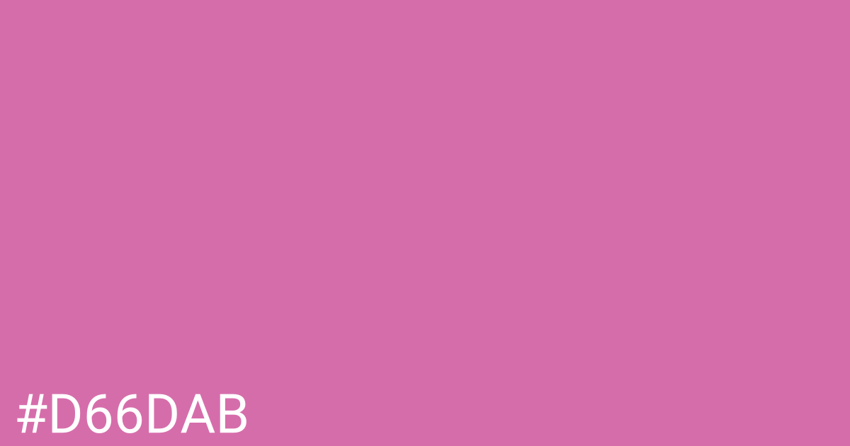 Hex color #d66dab graphic