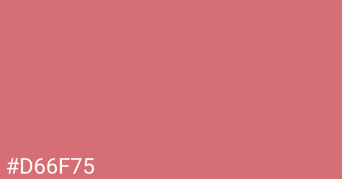 Hex color #d66f75 graphic