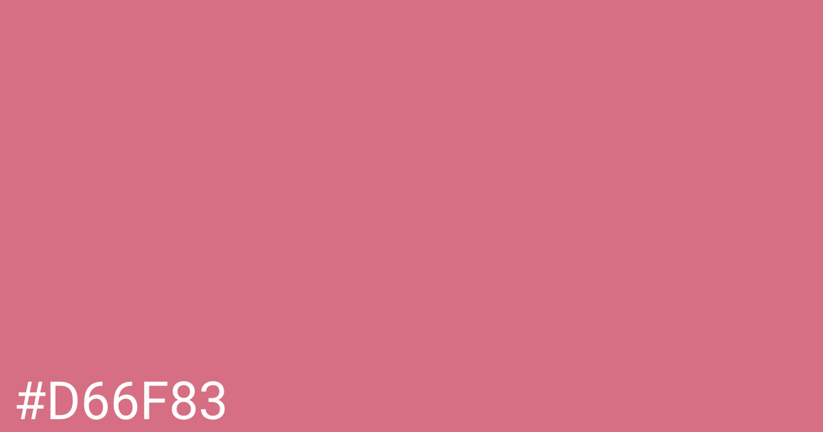 Hex color #d66f83 graphic