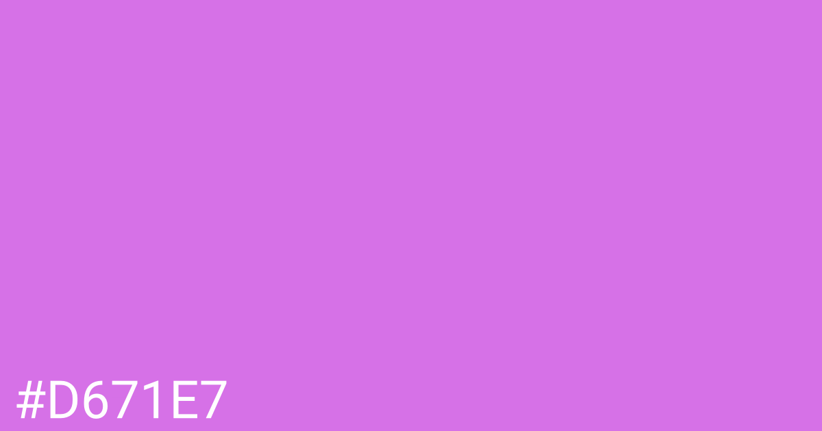Hex color #d671e7 graphic