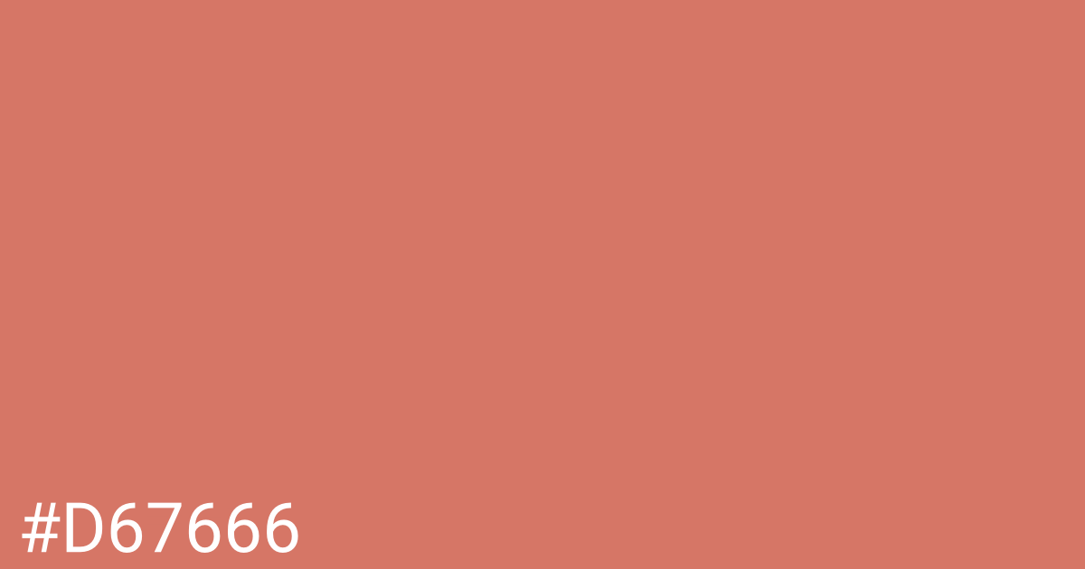 Hex color #d67666 graphic