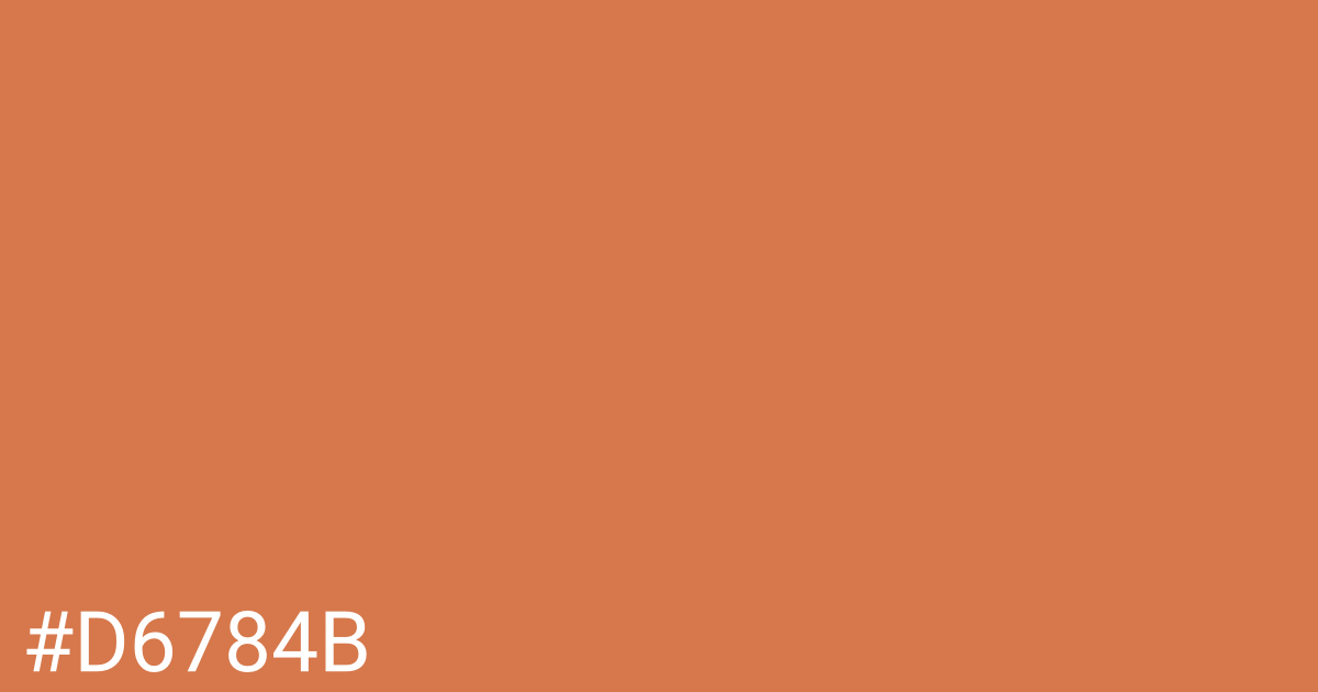 Hex color #d6784b graphic