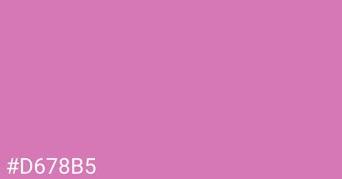 Hex color #d678b5 graphic