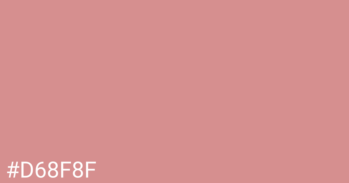 Hex color #d68f8f graphic