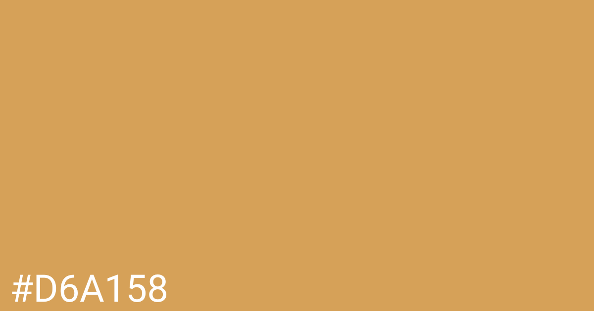 Hex color #d6a158 graphic