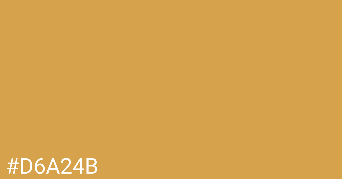 Hex color #d6a24b graphic
