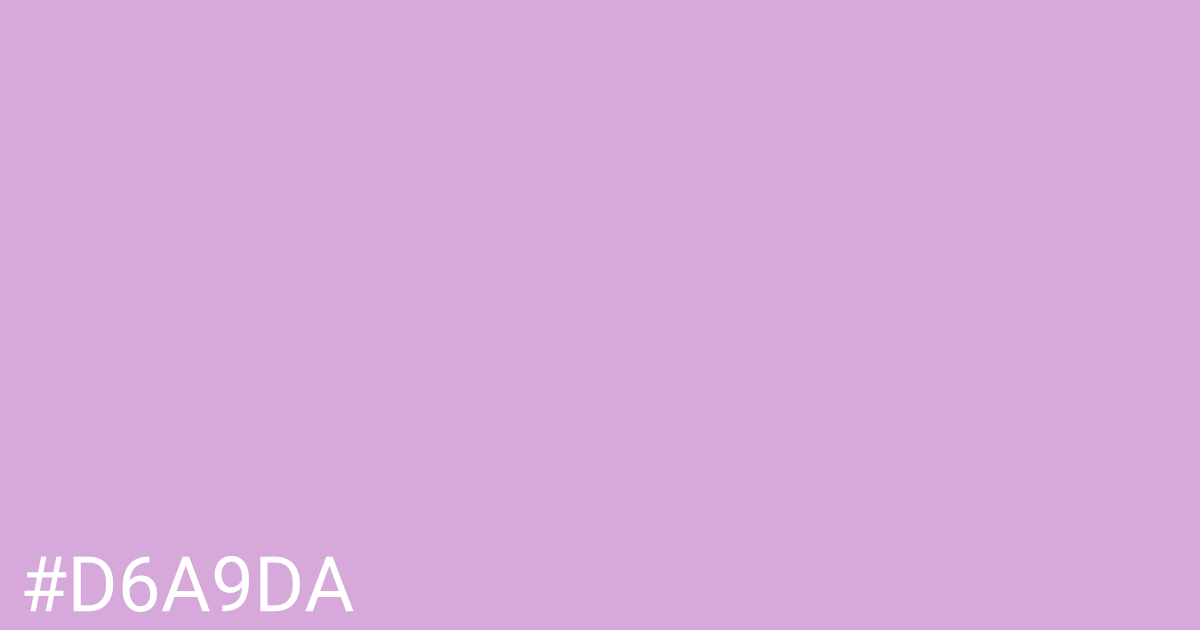 Hex color #d6a9da graphic