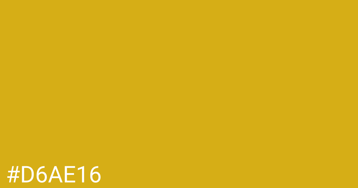 Hex color #d6ae16 graphic