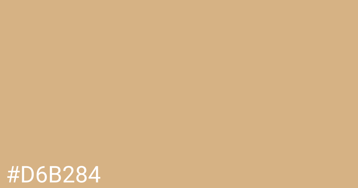 Hex color #d6b284 graphic