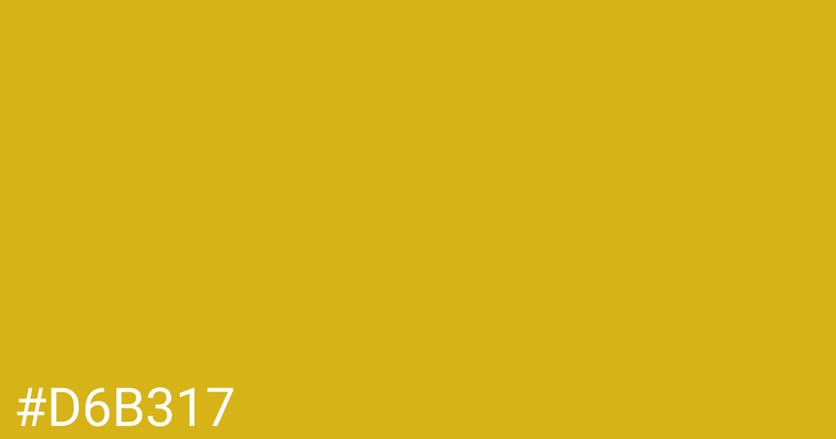 Hex color #d6b317 graphic