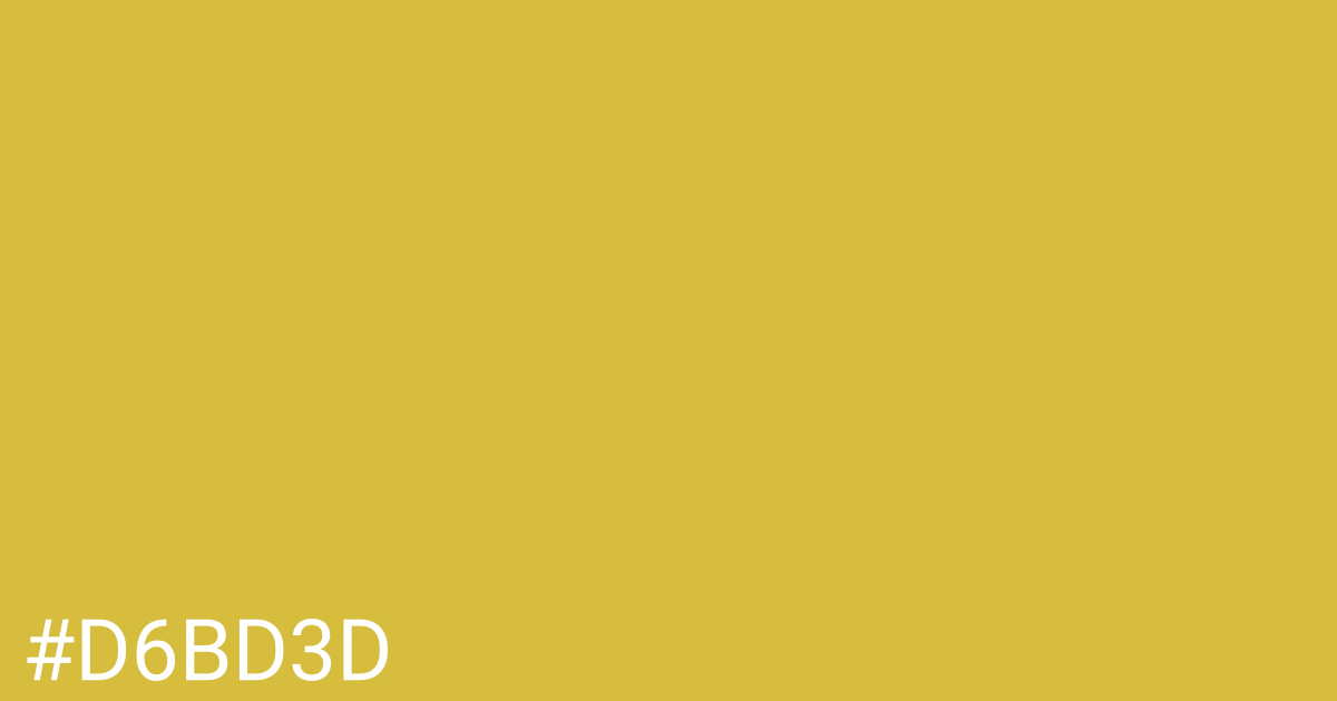 Hex color #d6bd3d graphic