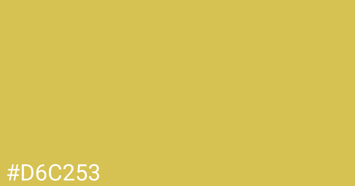 Hex color #d6c253 graphic