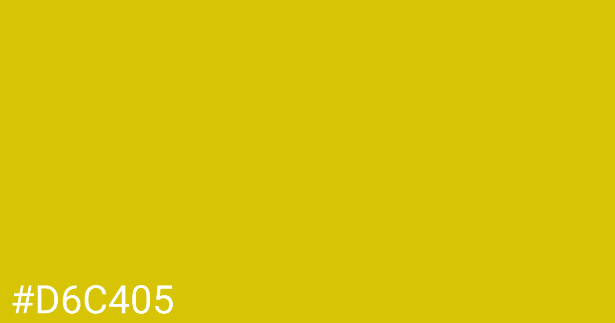 Hex color #d6c405 graphic