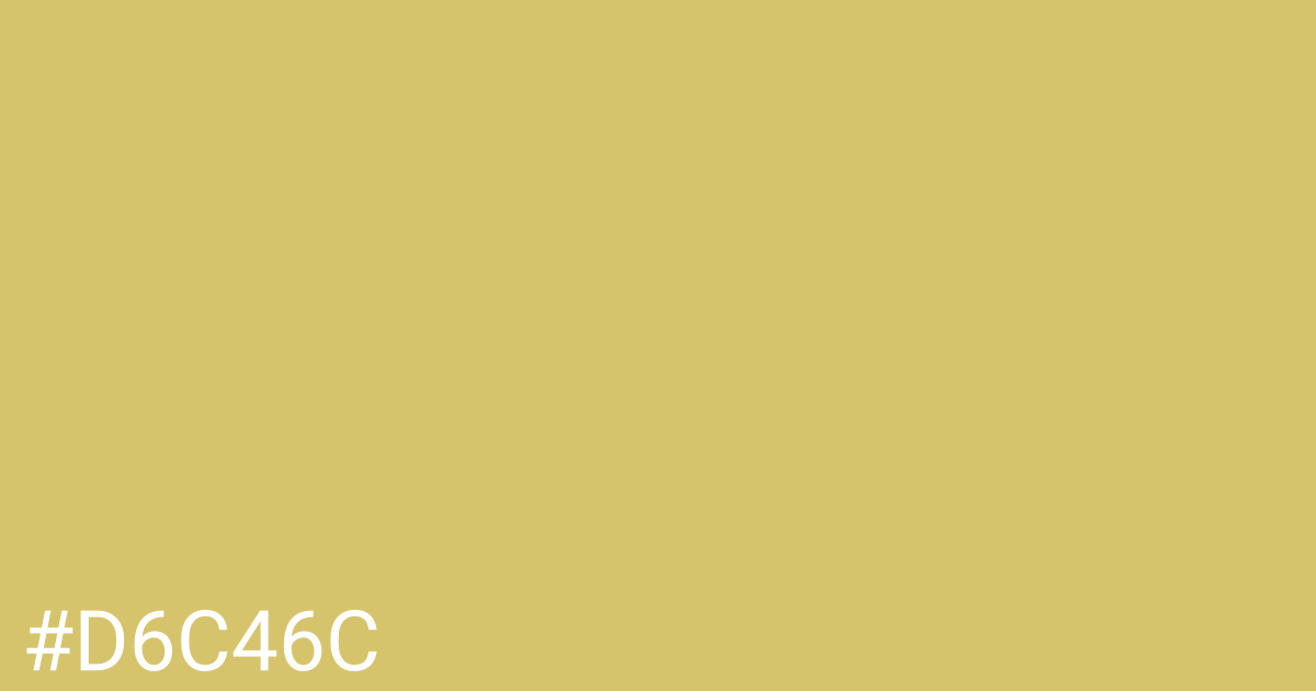 Hex color #d6c46c graphic