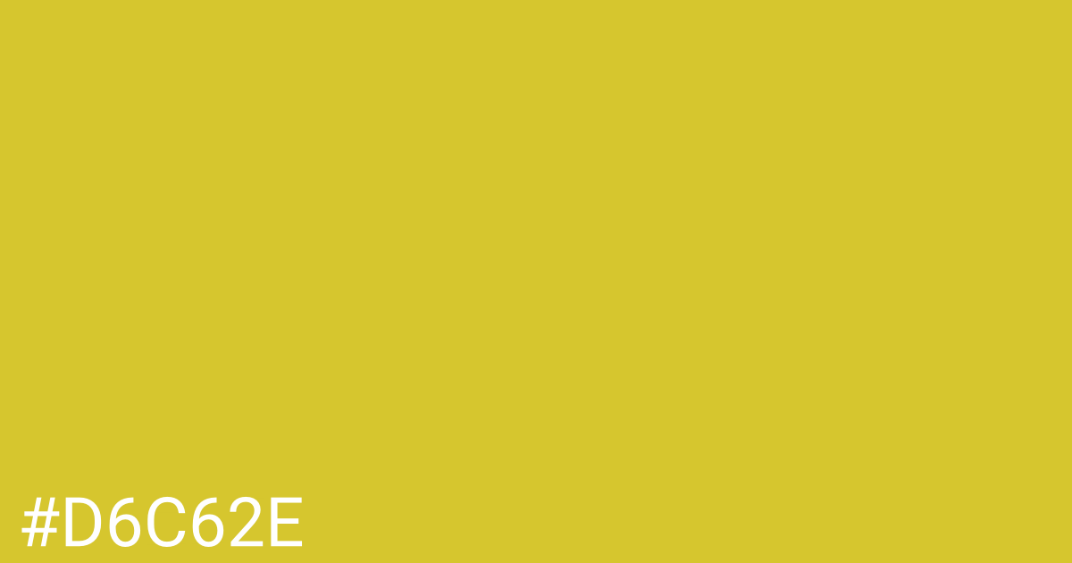 Hex color #d6c62e graphic