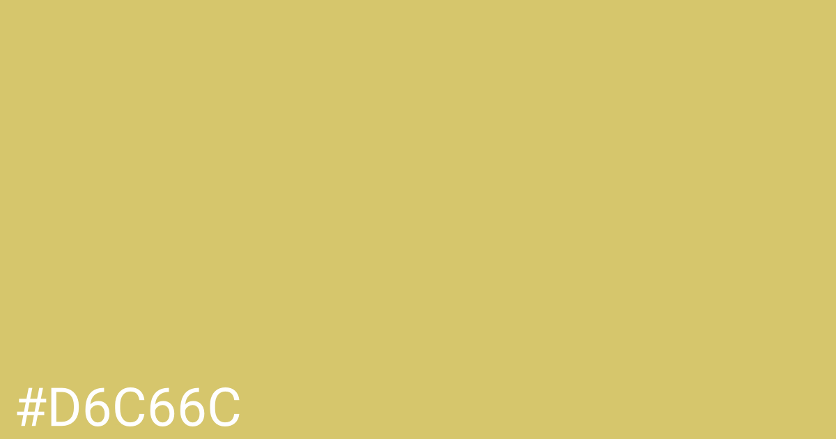 Hex color #d6c66c graphic