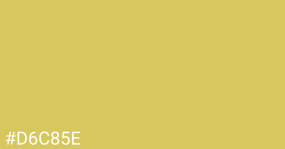 Hex color #d6c85e graphic