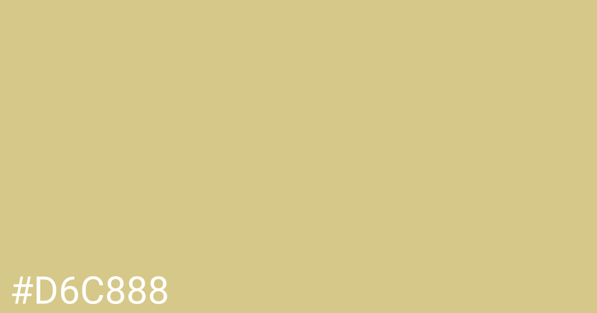 Hex color #d6c888 graphic