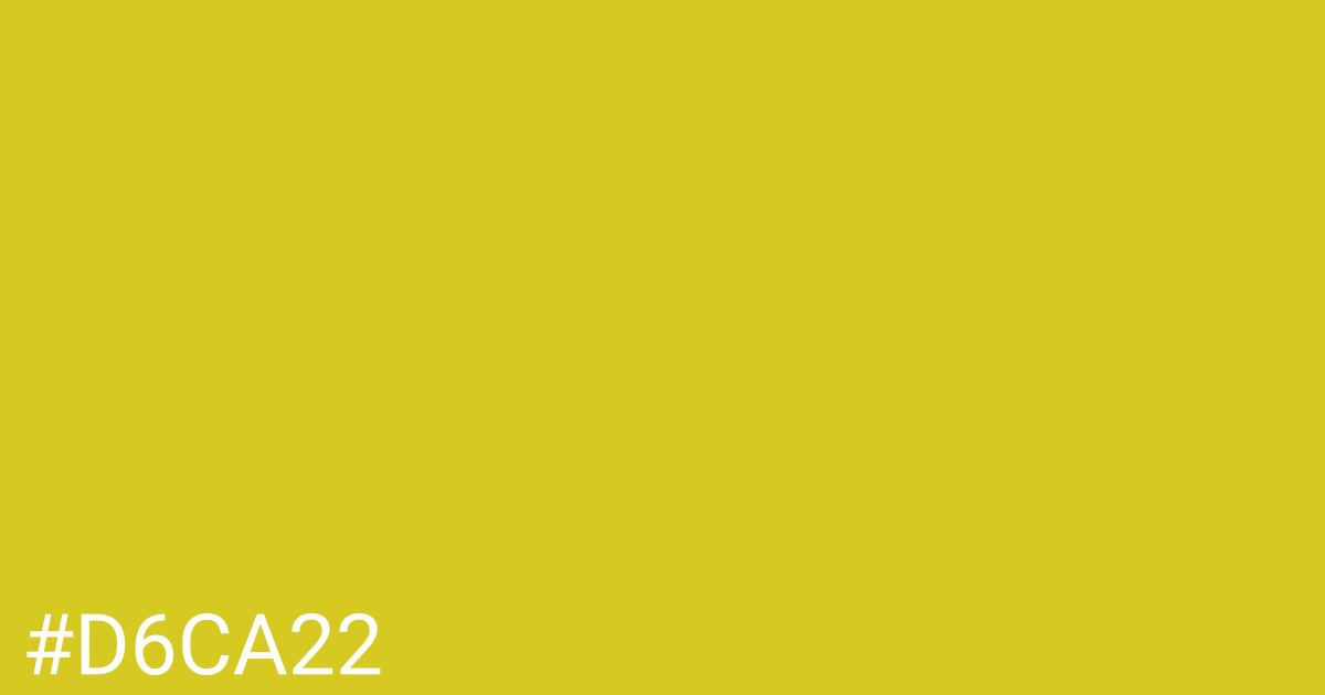 Hex color #d6ca22 graphic