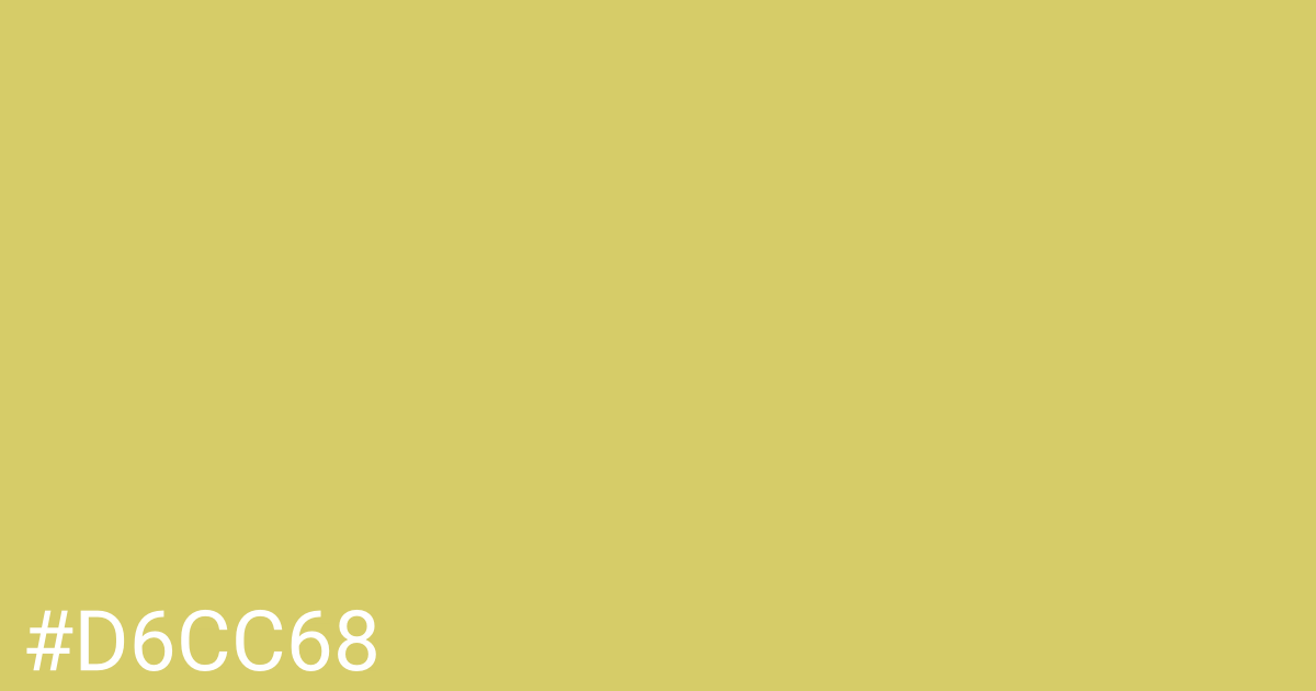 Hex color #d6cc68 graphic