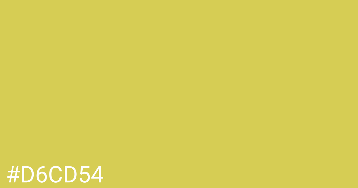 Hex color #d6cd54 graphic