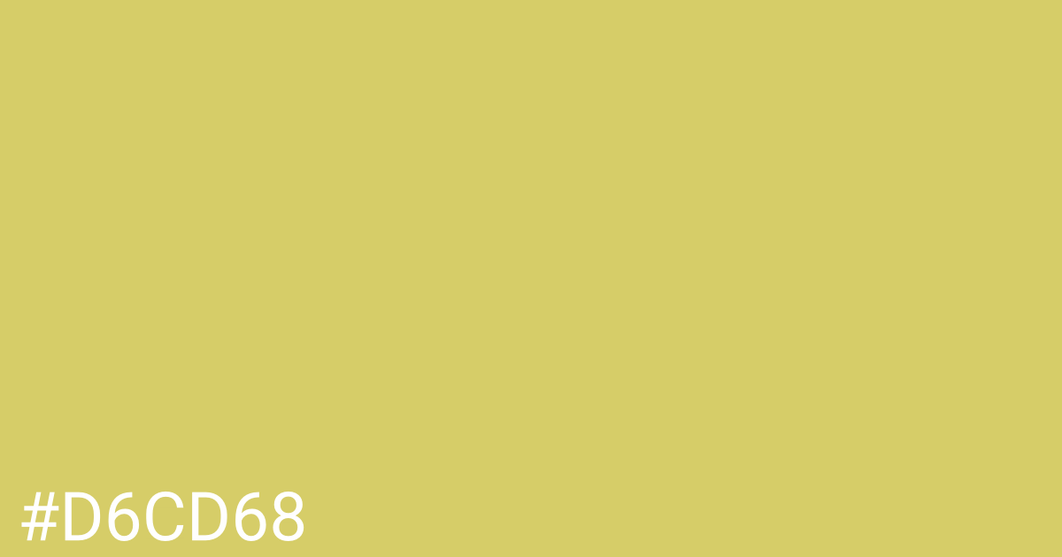 Hex color #d6cd68 graphic