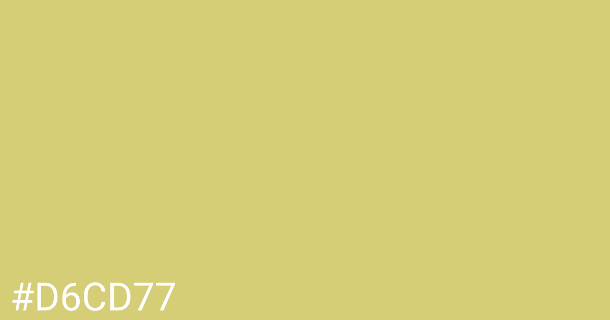 Hex color #d6cd77 graphic