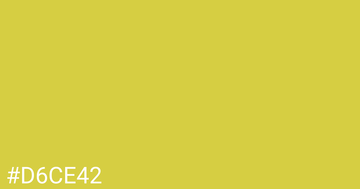 Hex color #d6ce42 graphic