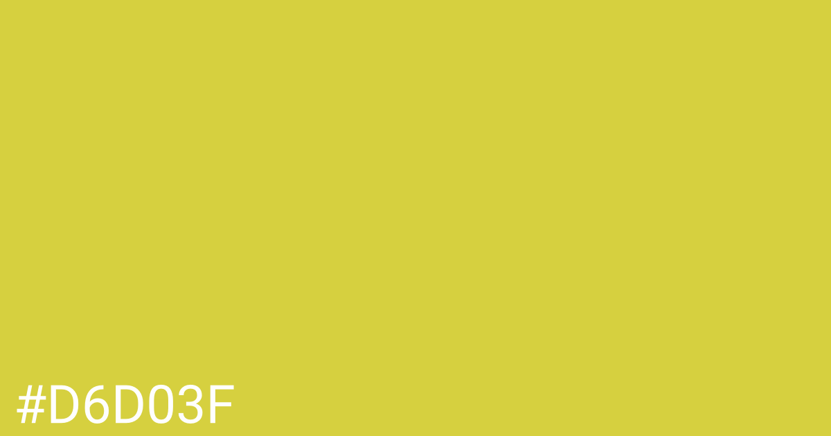 Hex color #d6d03f graphic