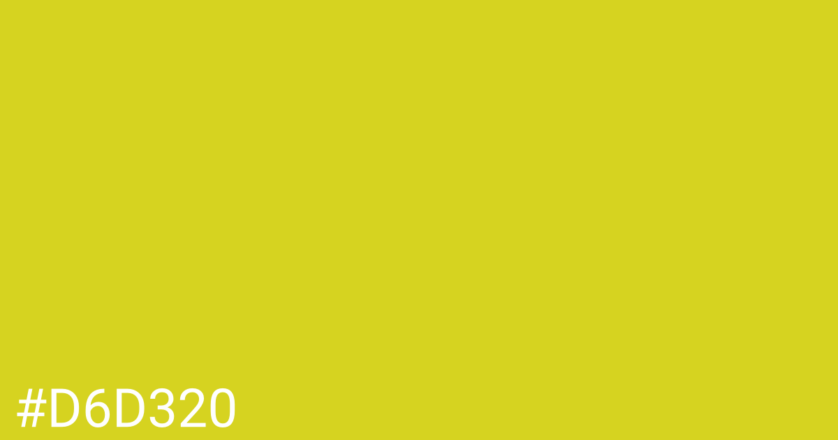 Hex color #d6d320 graphic