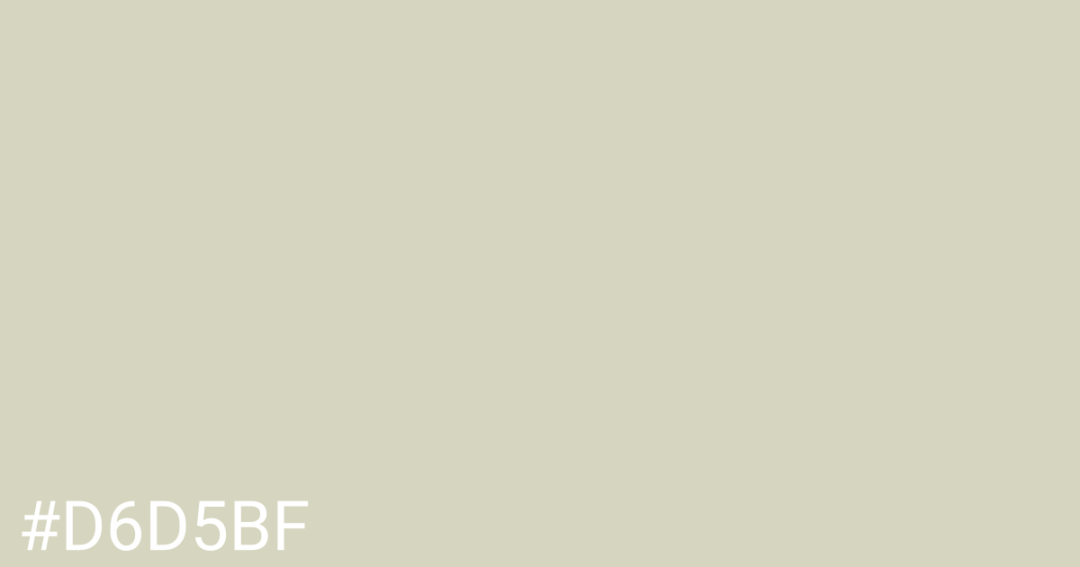 Hex color #d6d5bf graphic