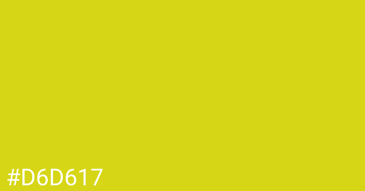 Hex color #d6d617 graphic