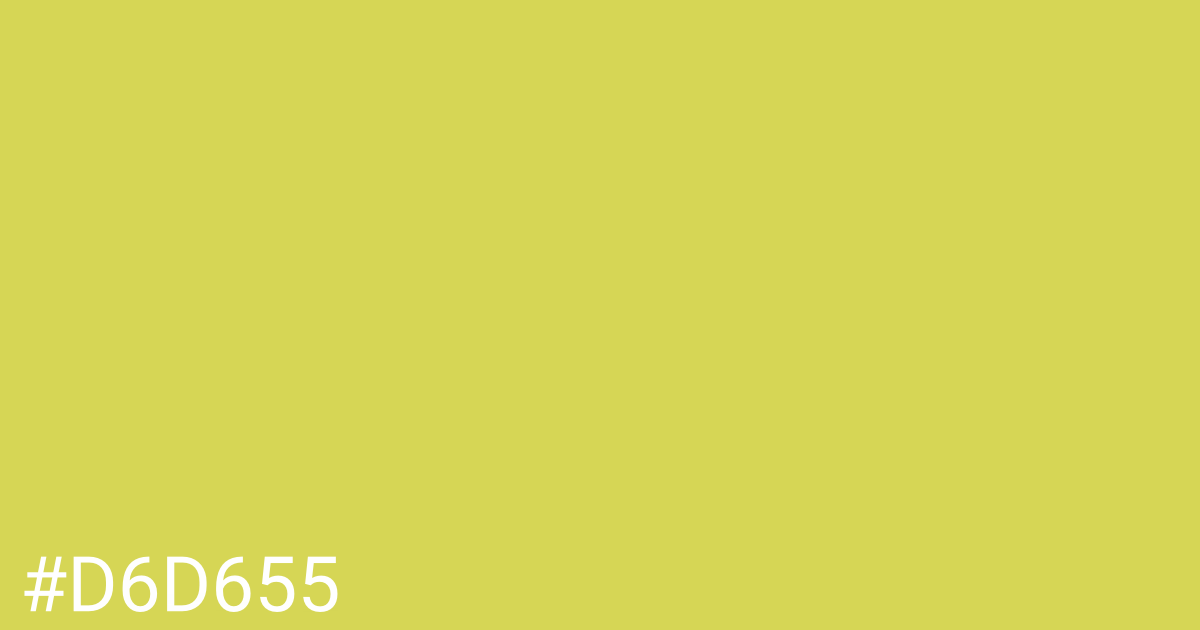 Hex color #d6d655 graphic