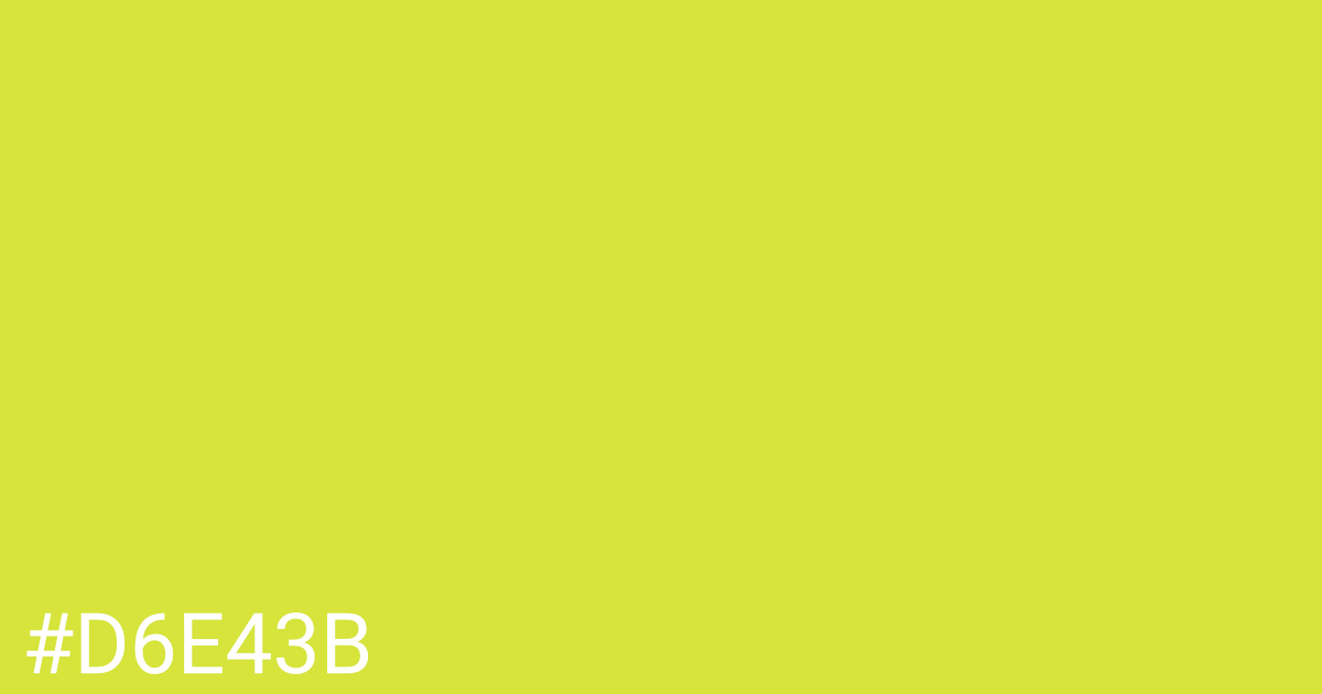 Hex color #d6e43b graphic