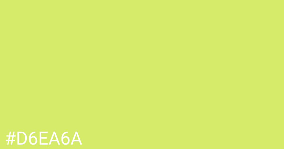 Hex color #d6ea6a graphic