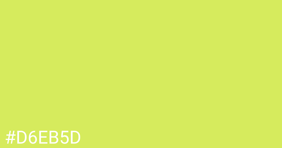 Hex color #d6eb5d graphic