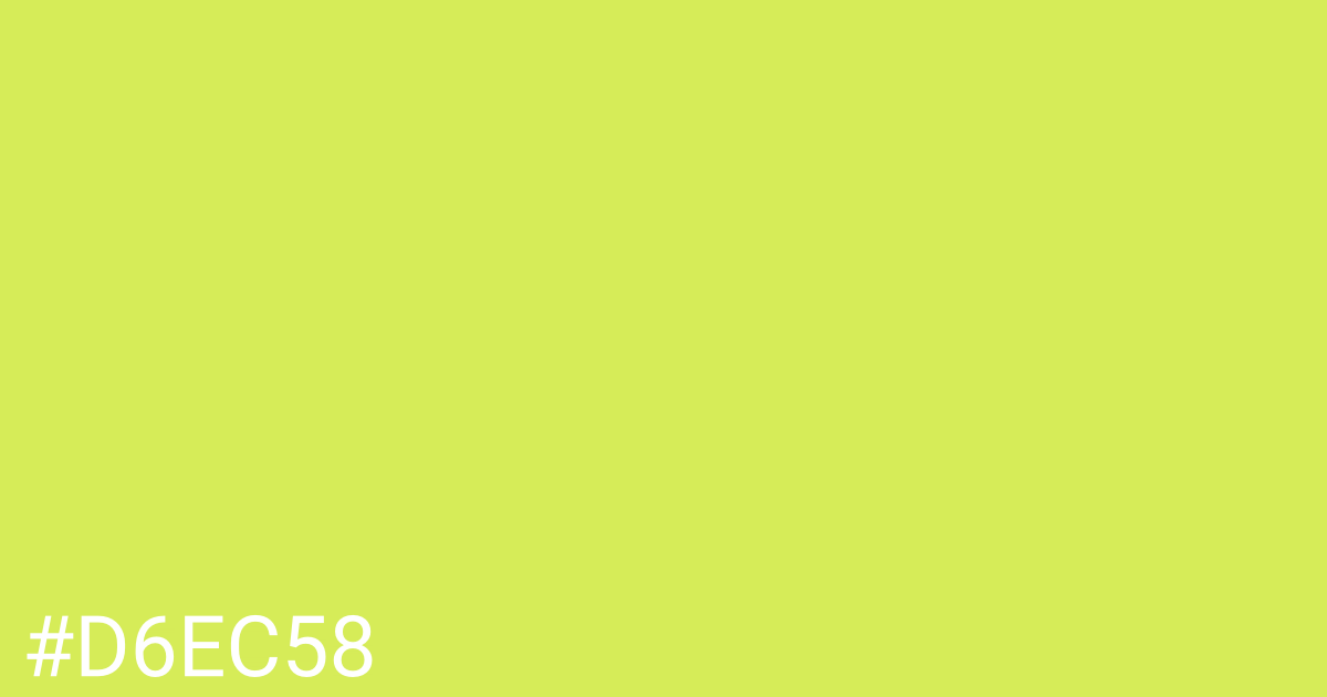 Hex color #d6ec58 graphic