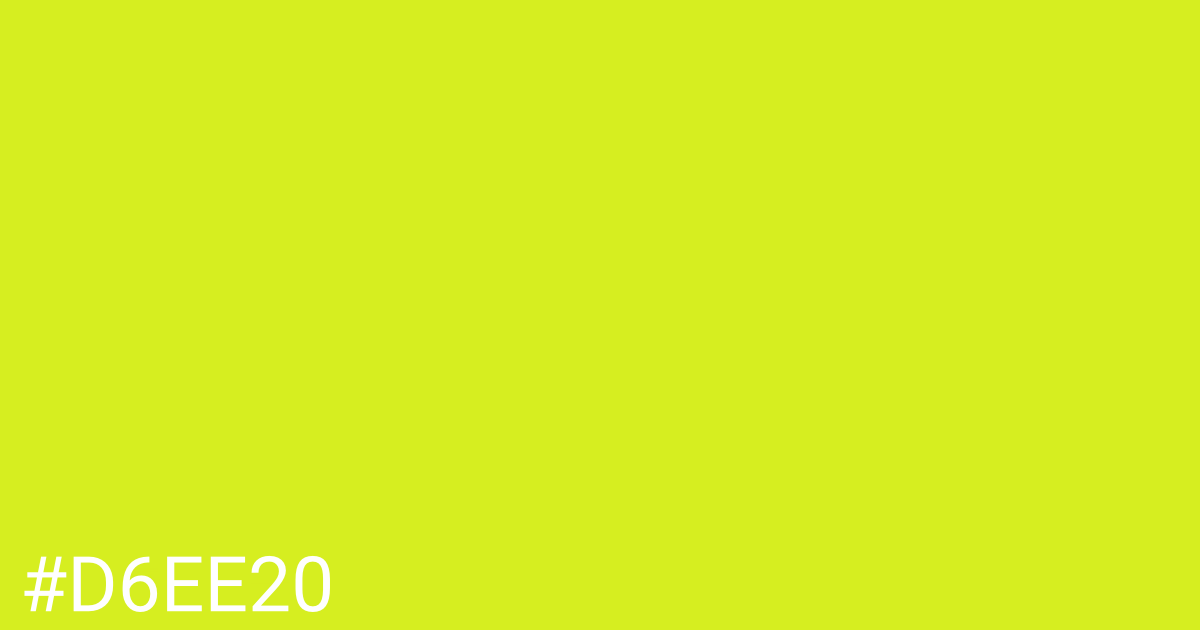 Hex color #d6ee20 graphic