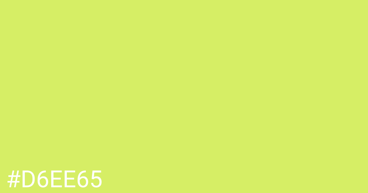 Hex color #d6ee65 graphic