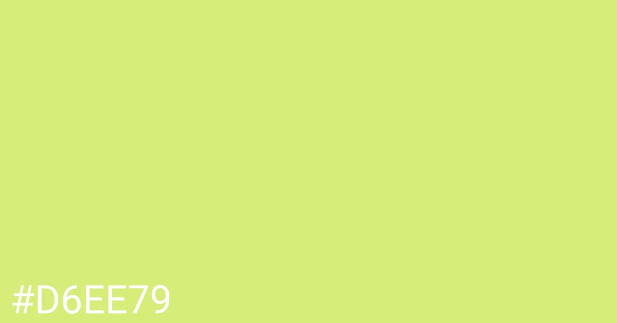 Hex color #d6ee79 graphic