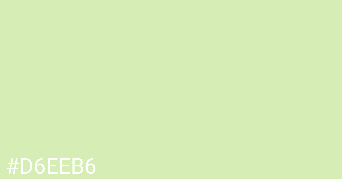 Hex color #d6eeb6 graphic