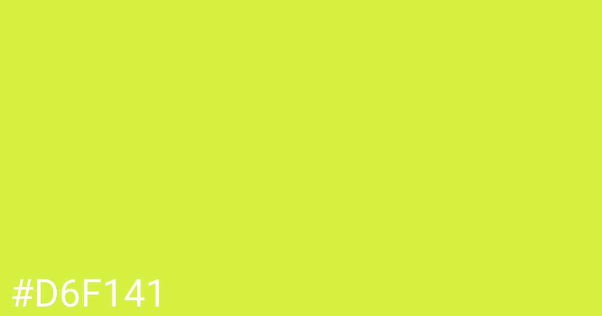 Hex color #d6f141 graphic