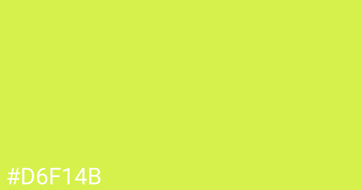 Hex color #d6f14b graphic