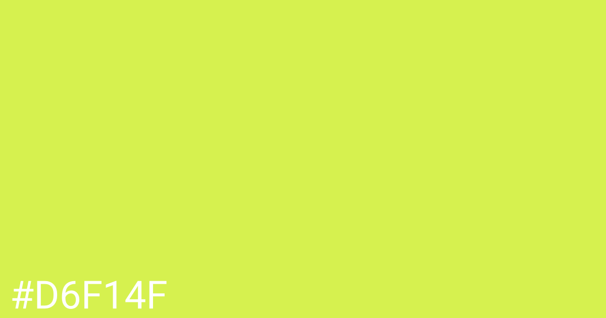 Hex color #d6f14f graphic