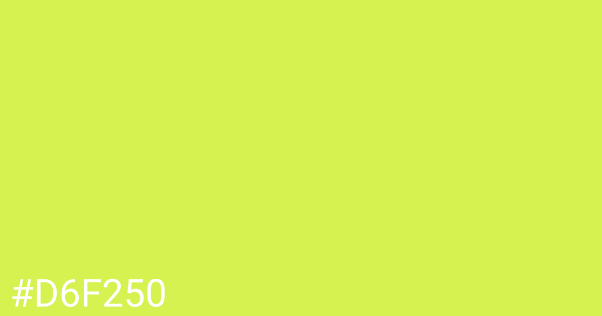 Hex color #d6f250 graphic