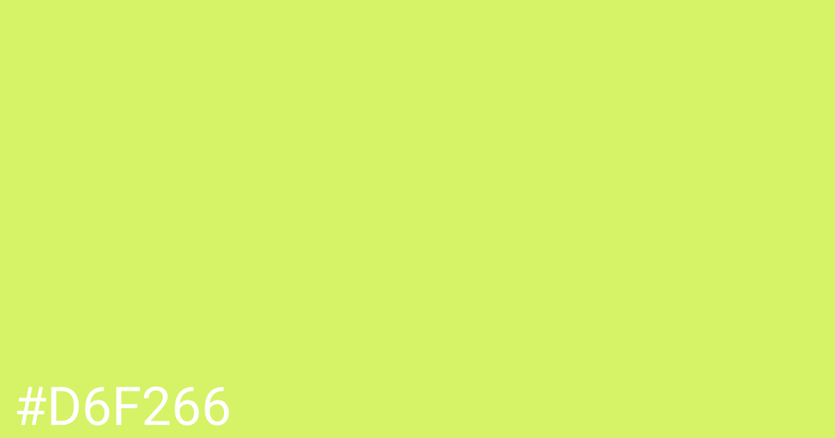 Hex color #d6f266 graphic