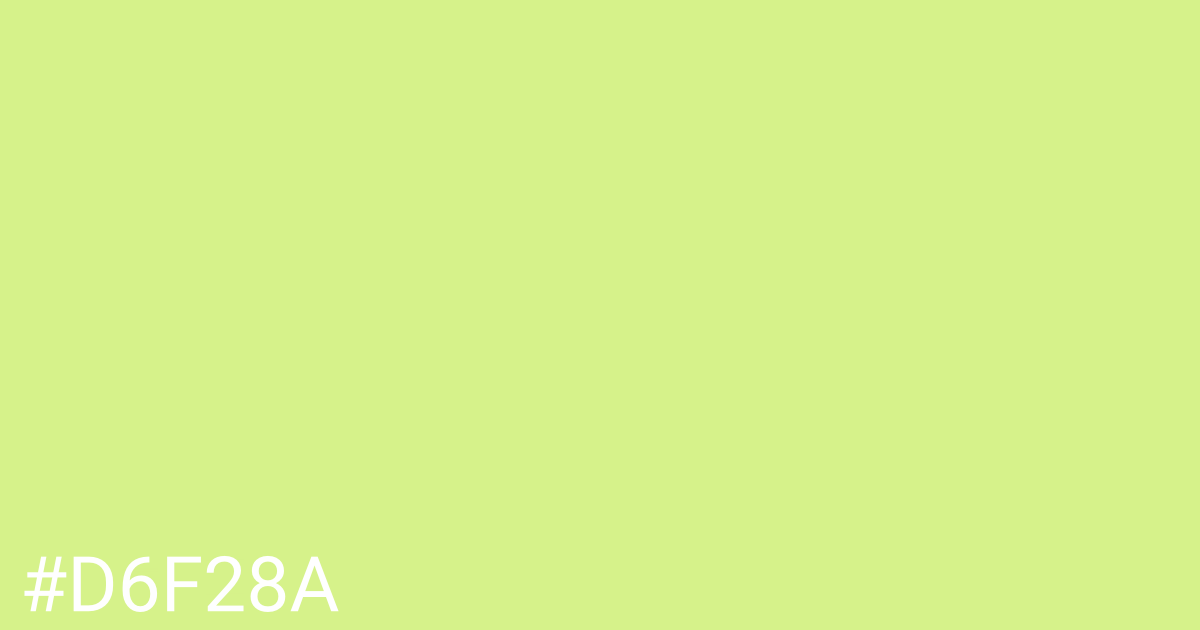 Hex color #d6f28a graphic