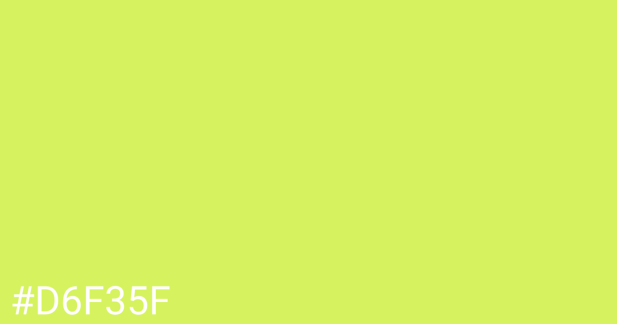 Hex color #d6f35f graphic