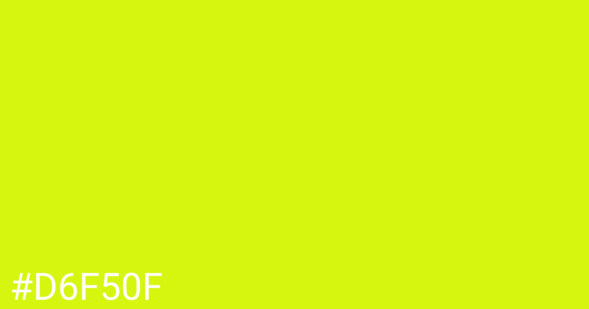 Hex color #d6f50f graphic