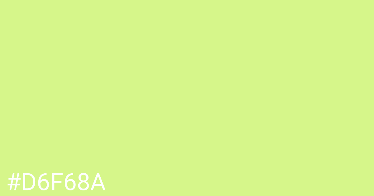 Hex color #d6f68a graphic